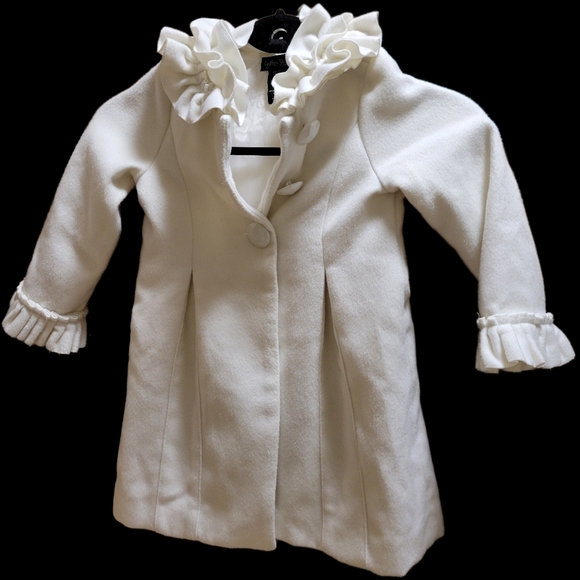 Cream dress coat 3t - Picture 1 of 3